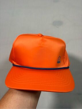 Apex Orange Blue Baseball Cap Hat Adjustable Breathable Solid One Size Unisex